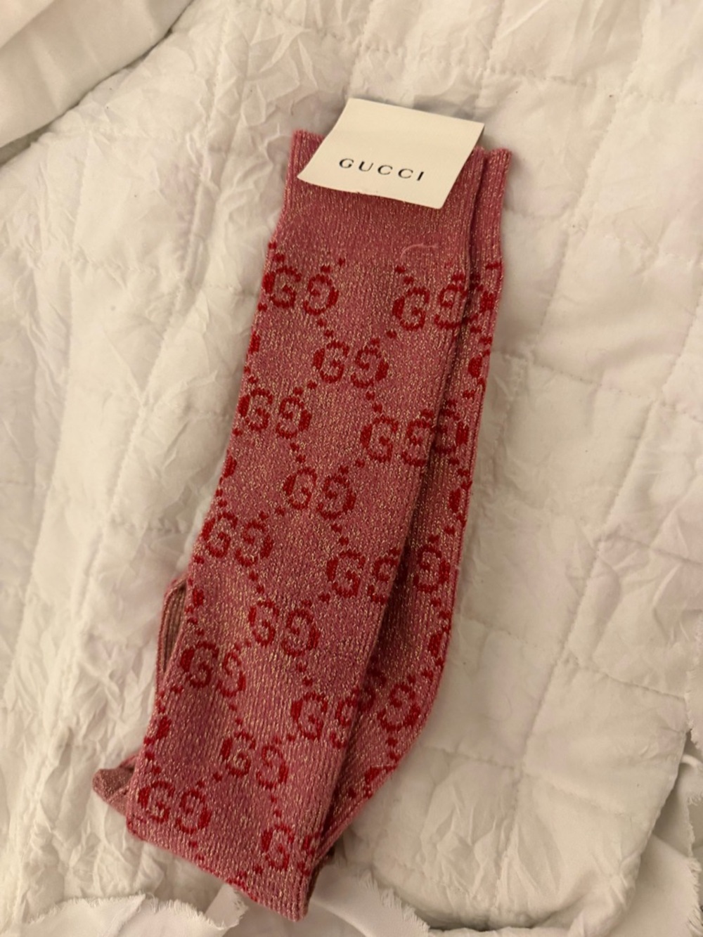 Gucci Black & Light Grey Logo Socks - Packaged Pair - Picture 6 of 7